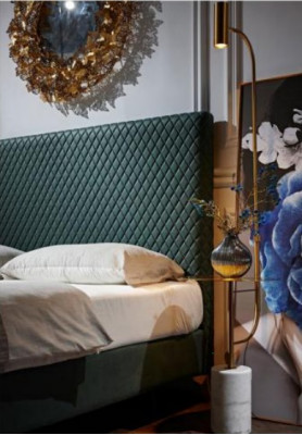 Bed Bekleding Ontwerp Luxe Tweepersoonsbedden Slaapkamer Lederen Hotelbed Nieuw