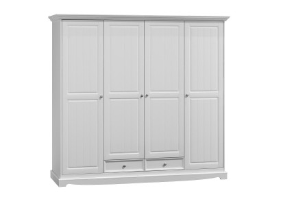 Kledingkasten kast kasten wandkast klassiek houten landhuis wit nieuw