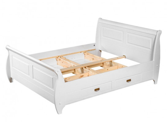 Landhuisstijl Luxe Bed Tweepersoonsbedden Wit Slaapkamer