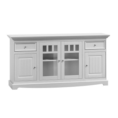 Klassieke commode Landhuis dressoir Wit Buffet kast Woonkamer