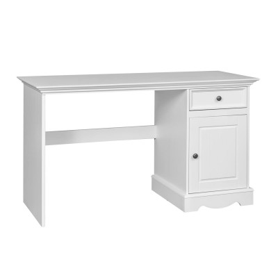 Massief houten bureau houten kantoormeubelen bureau computer landelijk huis.