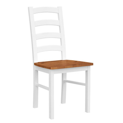 Landhuis eetkamerstoel Wit Stoelen Fauteuil Houten stoel Houten stoelen Meubels Wit