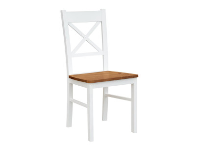 Landhuis fauteuil stoel 1x eetkamer echt hout lounge zit gestoffeerde stoel hout nieuw