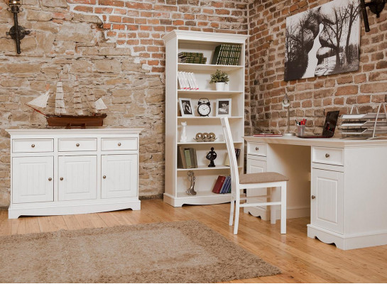 Secretaris Set Koloniaal Stijl Bureau Kast Plank Tafel Houten Tafels Nieuw 3-delig