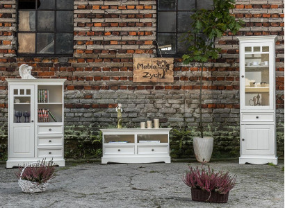 Woonkamerset Vitrine Boekenkast Dressoir Woonkamer wandkasten Commodes Design 3-delig. Nieuw