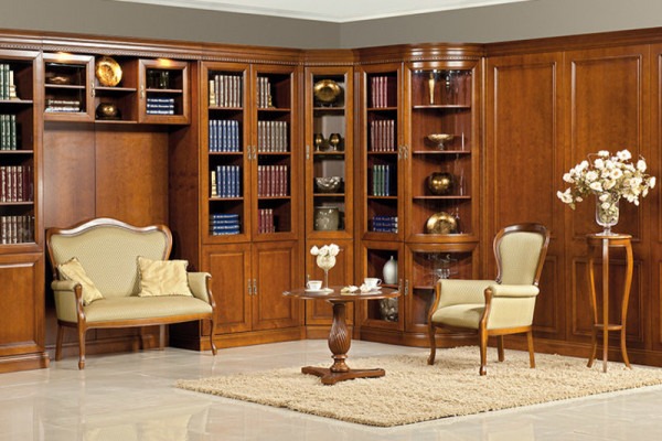 Klassieke kasten Kast Vitrine Vitrinekast Glaswand Model BA-2