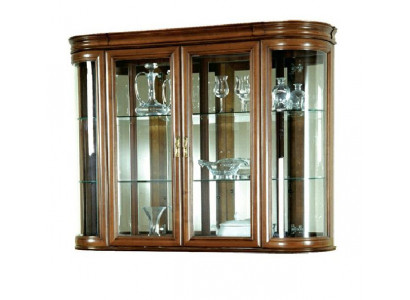 Echt houten vitrine hangvitrine wandvitrine Klassieke designer spiegel - Z-W3