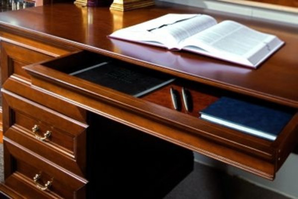 Klassiek bureau kantoormeubilair tafel kantoor bureau chef-bureaus massief hout BA-Sc2