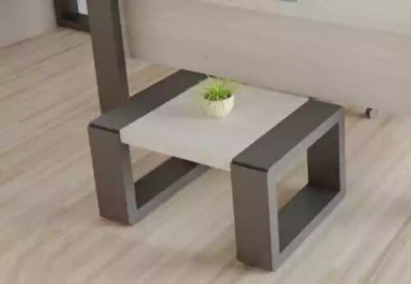 Grijze kantoorinrichting bureau archiefkast dressoir salontafel 3-delige set