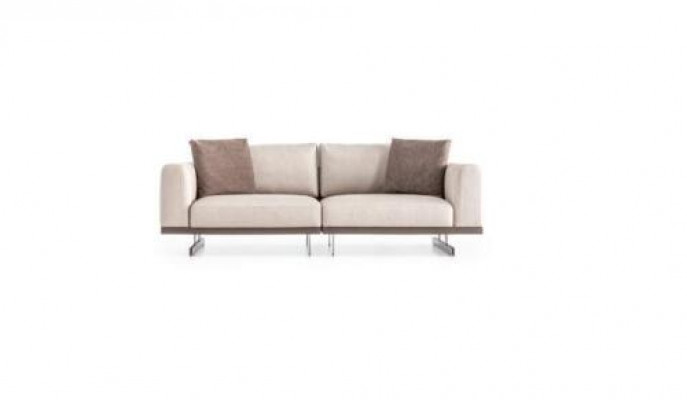 Moderne bankstel Luxe meubels Bekleding Textiel Bank Grijs Moderne Bank