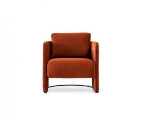 Fauteuil Oorfauteuil Cocktailsessel Zitter Modern Stof Rood Design Zitplaats