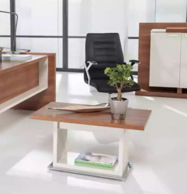 Chef Tafel Bureau Bruin Kantoor Tafels Set Kantoor Inrichting 3-dlg Compleet