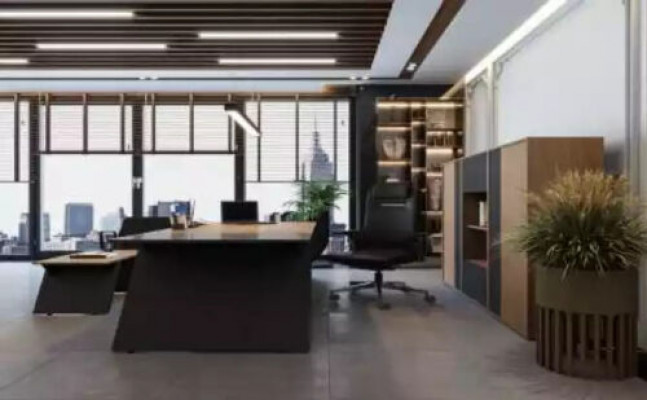 Luxe kantoormeubilair inrichting bureau salontafel archiefkast Set 3-delig