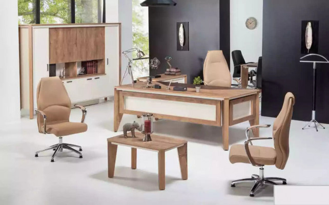 Luxe bureau tafel meubels hoekbureau tafels kantoor meubels houten tafel