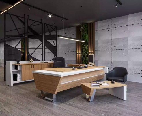 Moderne tafel, ontwerper meubels, kantoormeubelen, kantoorkast, design houten meubelen, kast.