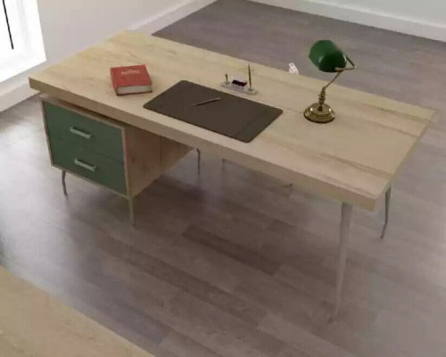 Kantoorinrichting 4-delige set bureau archiefkast dressoir salontafel
