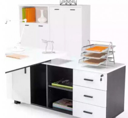Kantoormeubelen Inrichting Bureau Archiefkast Salontafel 4-delige Set