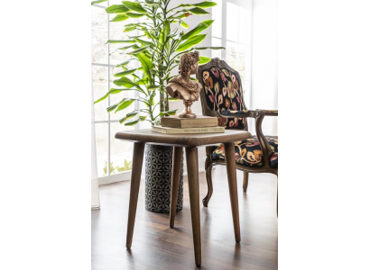Moderne bijzettafel Koffietafel Luxe houten meubels Woonkamer Bruin