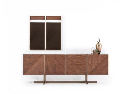 Eetkamer Eettafel Groep Stoelen Dressoir 8-delige Houten Tafel Bruin Eetgroep