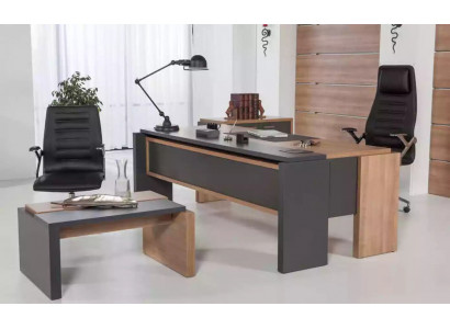 Luxe bureau tafel hout design kantoorinrichting meubels 206x102cm
