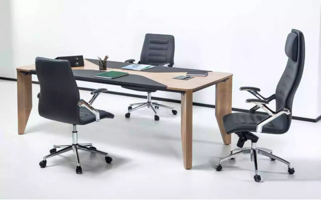 Vergadertafel Kantoor Meubilair Inrichting Bureau 220x100 cm Vergadertafel