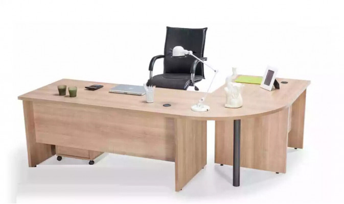 Hoekbureau tafel meubels ladenkast kantoor inrichting praktijk kantoor meubels 3-delig  