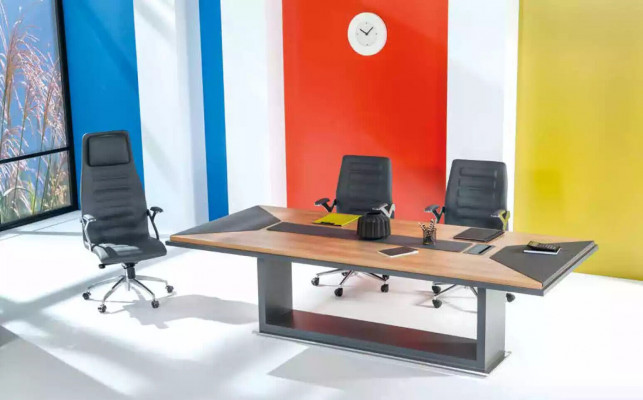 Comfortabele stijlvolle vergadertafel Schrijftafel Kantoor meubels Hout
