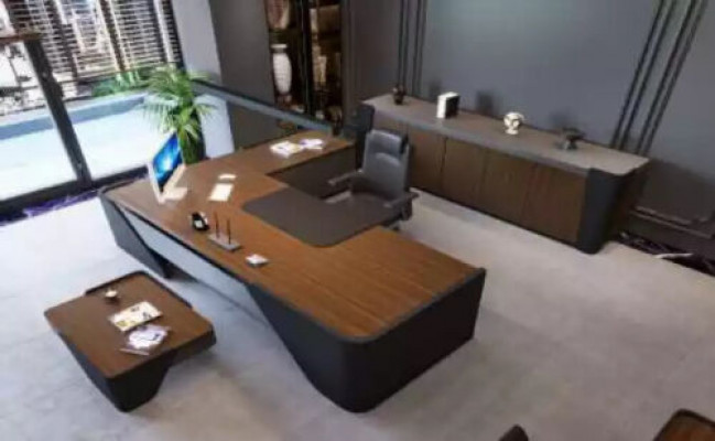 Luxe bureau + salontafel moderne tafel 2-delig meubilair inrichting