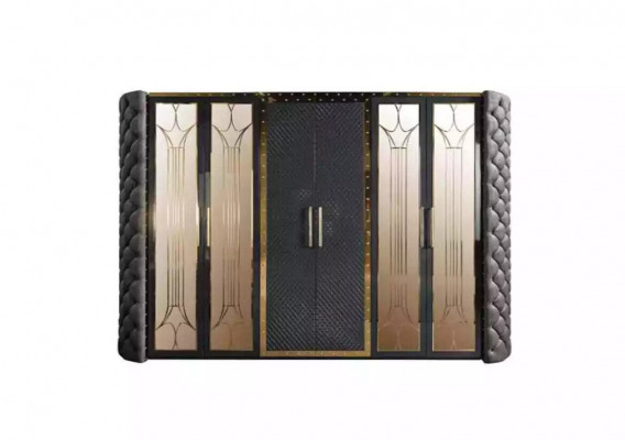 Kledingkast Kast Chesterfield Designer Kasten Gestoffeerd 315cm