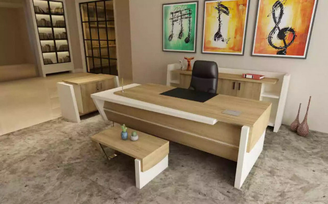Bureau salontafel archiefkast dressoir modern bruin hout