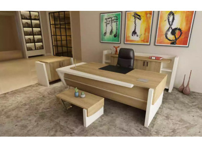 Bureau salontafel archiefkast dressoir modern bruin hout