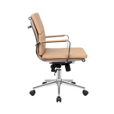 Luxe draaistoel Beige Gaming moderne eenpersoonskantoorstoel Bürostuhl Bürostuhl
