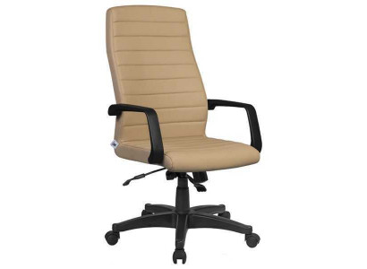 Moderne kunstlederen bureaustoel gamingstoel, nieuw kantoorstoel draaistoel beige nieuw