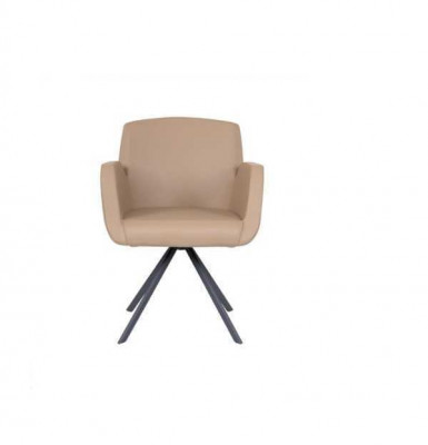 Stoelbekleding kunstleer bureaustoelen modern computerstoelen meubels beige nieuw.
