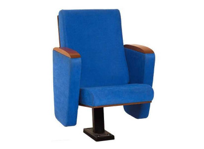 Fauteuil Art Deco Fauteuil Bankstel 1-zits voor Theater Design Luxe Blauw Textiel