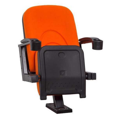 Moderne fauteuil fauteuil bank 1-zits voor theater bioscoop Design luxe oranje textiel