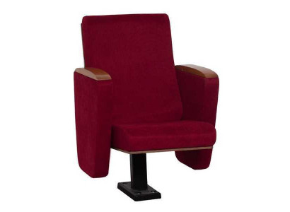 Fauteuil Art Deco Fauteuil Bankstoel 1-zits voor theater Design Luxe Rood Textiel Nieuw