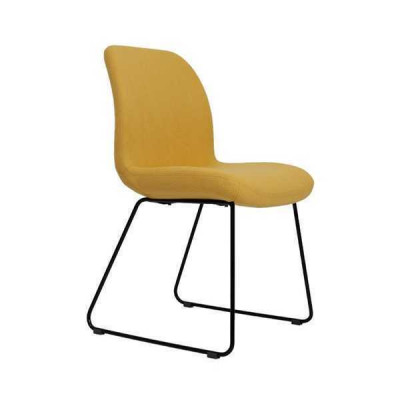 Stoelen Geel Luxe Design Gestoffeerde Stoel Kantoor Meubels Nieuw Eetkamer Textiel Meubels