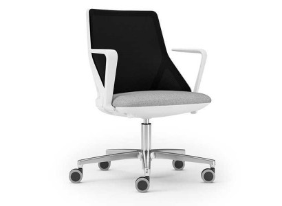 Luxe stoel wit kantoorstoelen gestoffeerde fauteuil designmeubels draaistoel nieuw