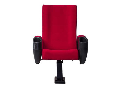 Moderne fauteuil fauteuil bank 1-zits voor theater cinema design luxe rood textiel