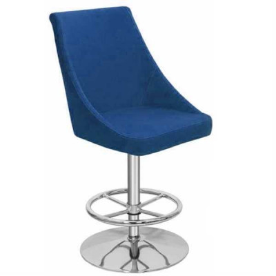 Modern Hoogwaardige Blauwe Stoel Designer Barkruk Textiel Luxe Meubels nieuw