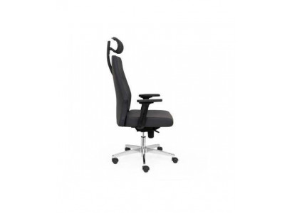Modern zwart kantoor, gamingstoel, bureaustoel, draaistoel, directeursstoel