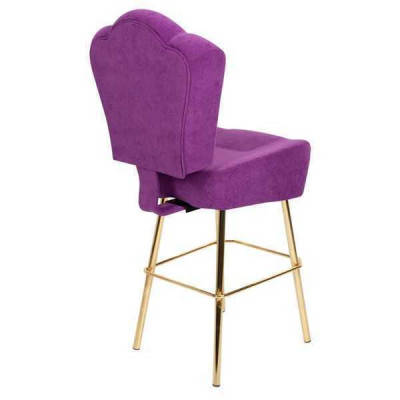 Moderne lila stoel ontwerper barkruk textiel stijlvol luxe meubels kruk
