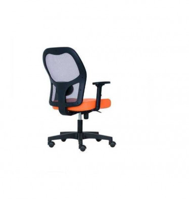 Kantoormeubilair Oranje Bureaustoel Draaistoel Directiestoel Mesh Design Bureaustoel