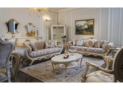 Sofa-set bank bank salontafel fauteuil bankstellen set stof 311 set 5-delig.