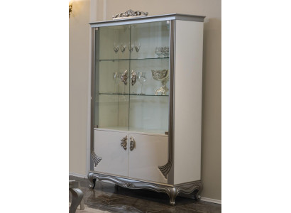 Vitrine Luxe Houten Kasten Italiaanse Meubels Woonkamer Dressoir Glas