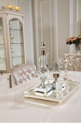 Vitrine glazen kast houten kasten woonkamer vitrines Italiaanse luxe