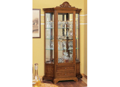 Meubel glazen vitrine houten vitrines glazen kasten planken Italië