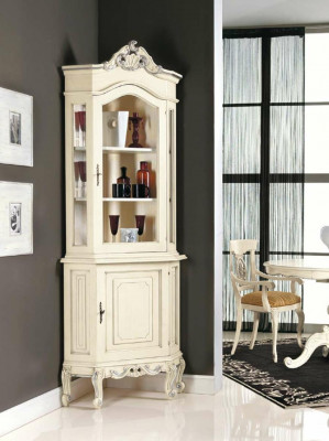 Kasten Hout Vitrines Glas Kast Massief hout Vitrine Woonkamer meubels Dressoir