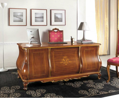 Klassiek chef bureau bureau tafels Italiaanse meubels Computerkantoor Nieuw
